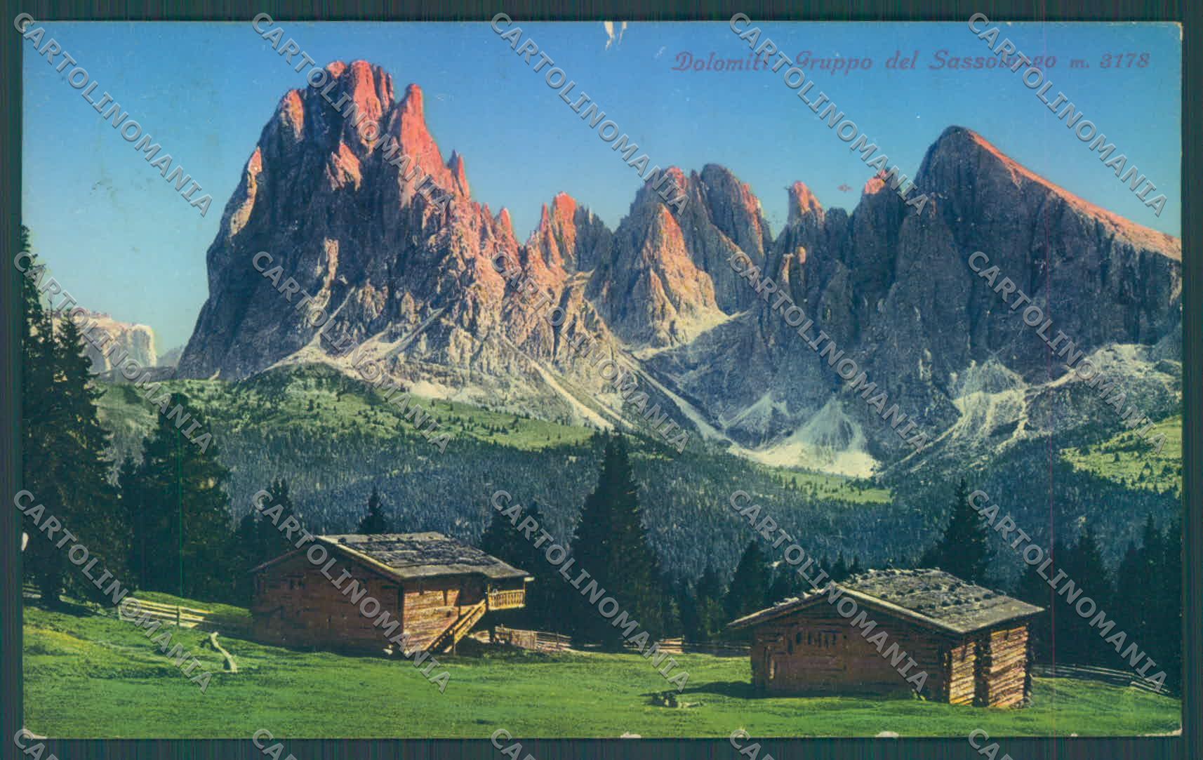 Bolzano Gruppo Sassolungo STRAPPINO cartolina ZC4058 – fronte