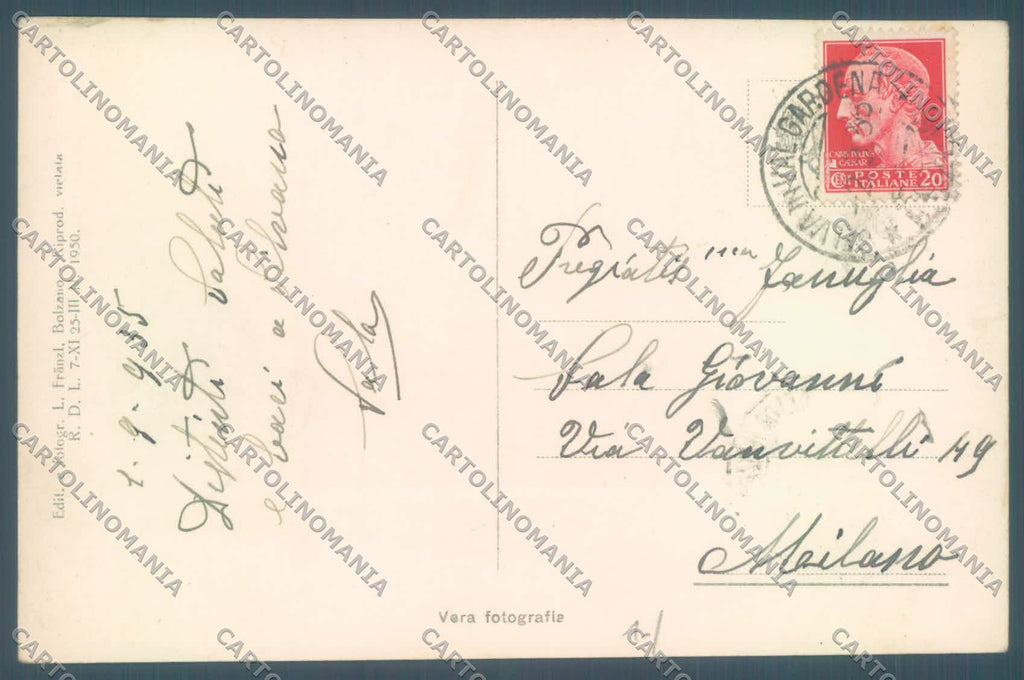 Bolzano Selva Val Gardena Passo Sella Marmolada Foto cartolina ZC4077 – retro