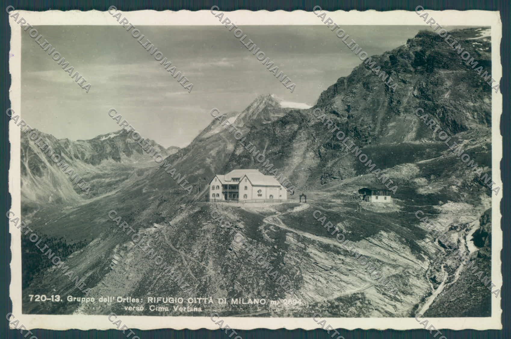Bolzano Solda Rifugio Città di Milano Cai PIEGA Foto cartolina ZC4119 – fronte