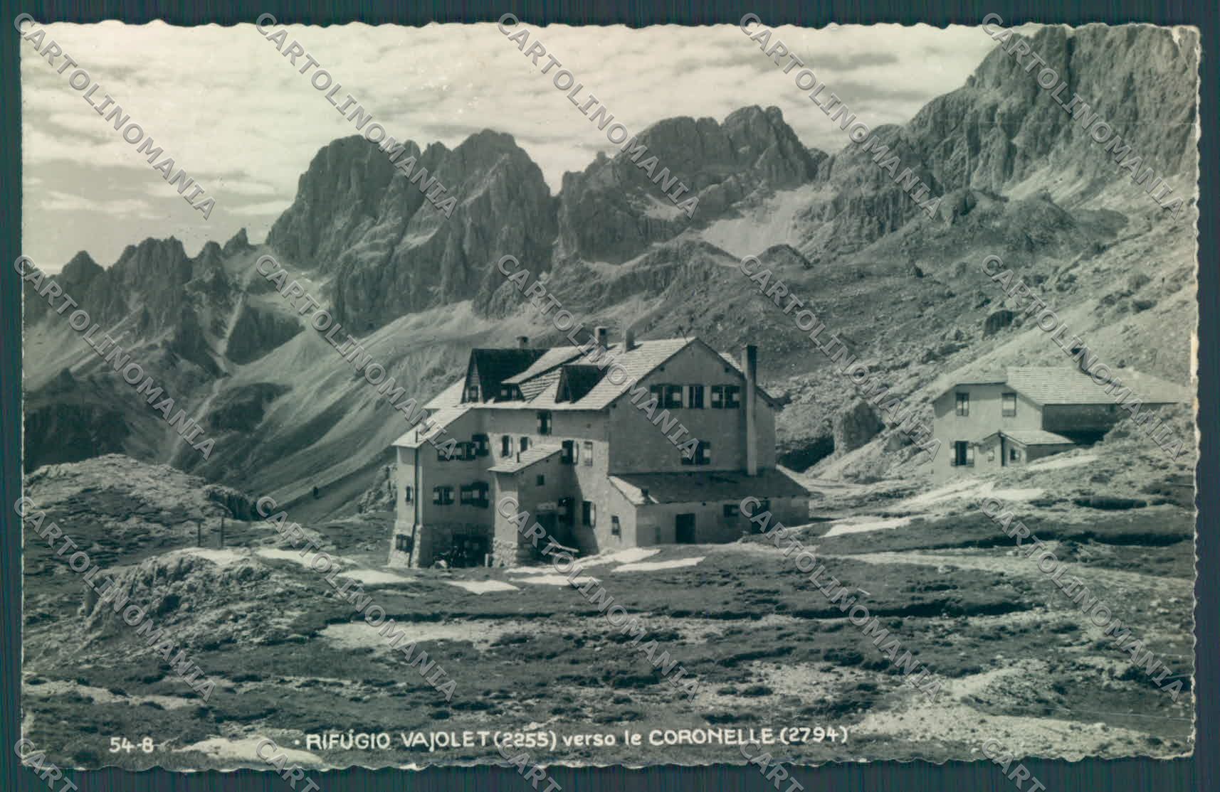 Trento Pozza di Fassa Rifugio Vajolet Coronelle PIEGHINA Foto cartolina ZC4130 – fronte