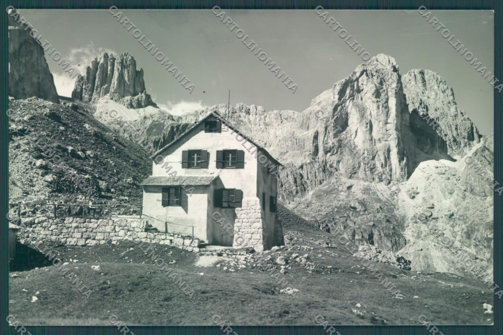 Trento Vigo di Fassa Rifugio Roda di Vaèl Mugoni PIEGHINA Foto cartolina ZC4133 – fronte