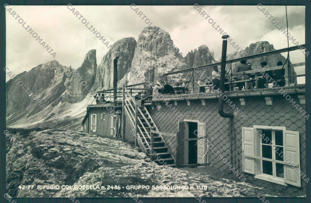 Bolzano Rifugio Col Rodella Gruppo Sassolungo Foto cartolina ZC4136 – fronte