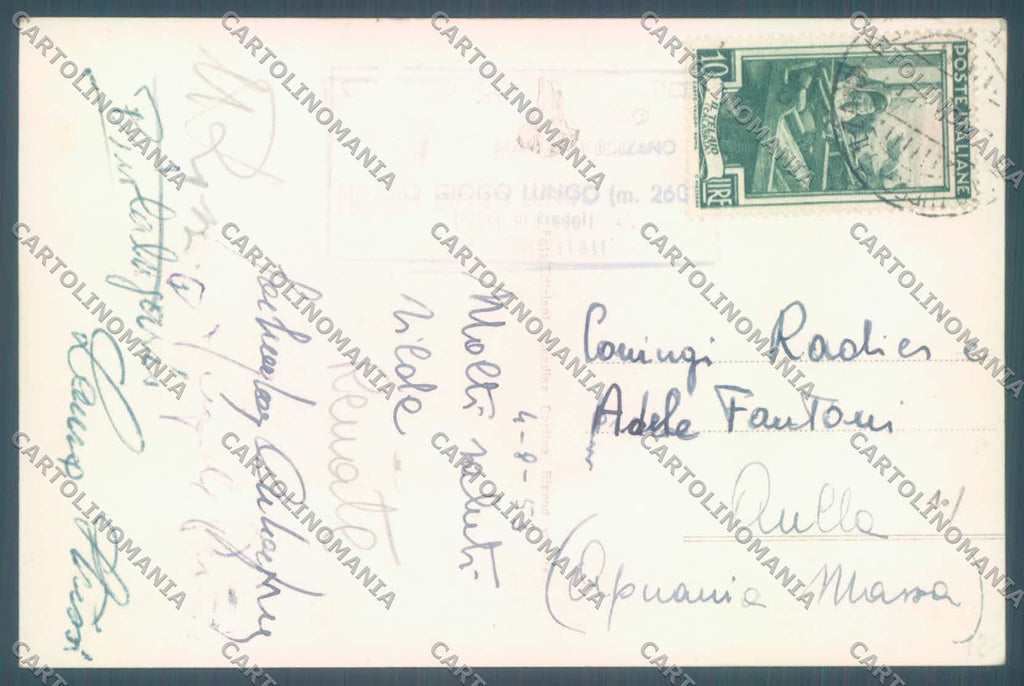Bolzano Predoi Rifugio Giogo Lungo Cai Foto cartolina ZC4140 – retro