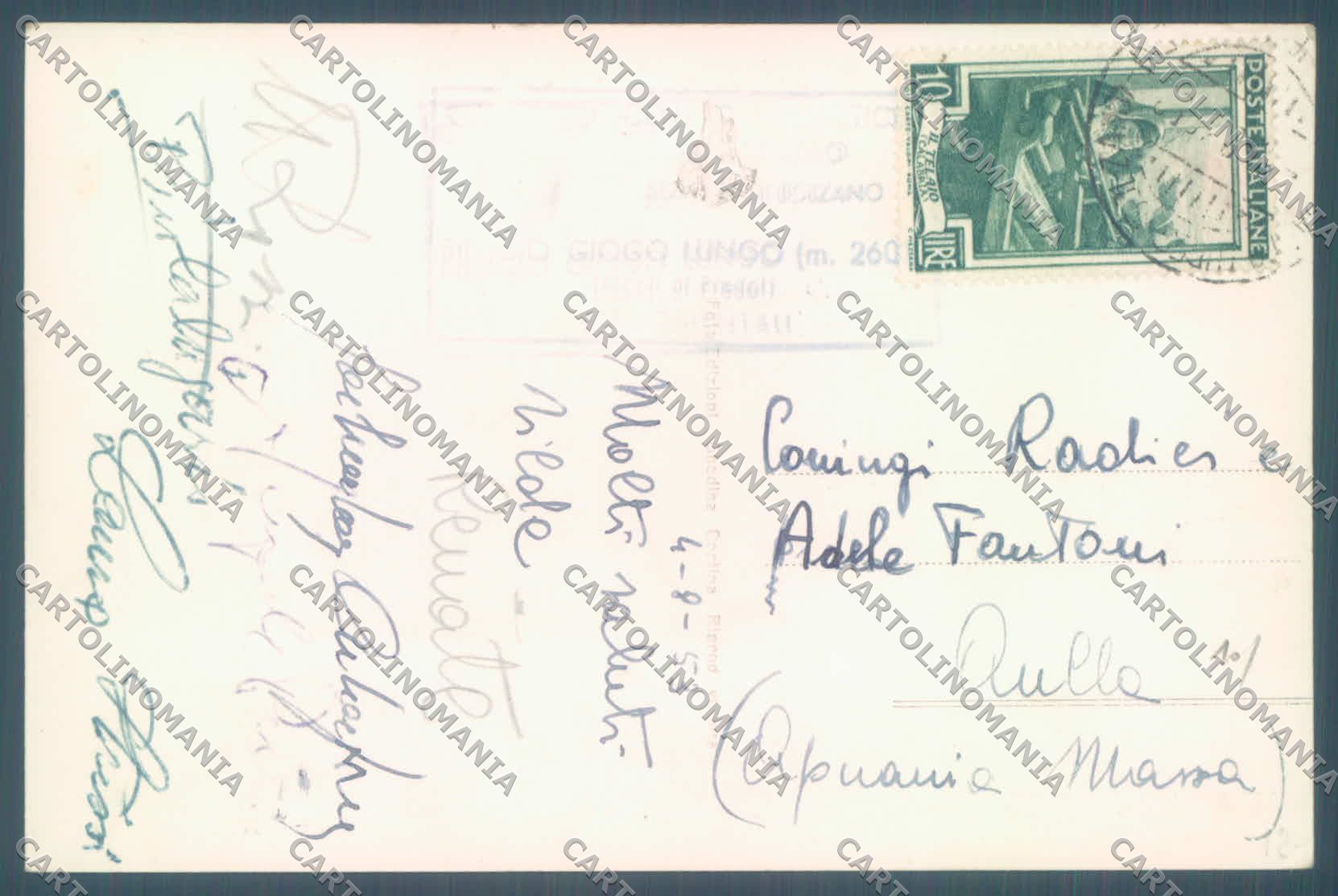 Bolzano Predoi Rifugio Giogo Lungo Cai Foto cartolina ZC4140 – retro