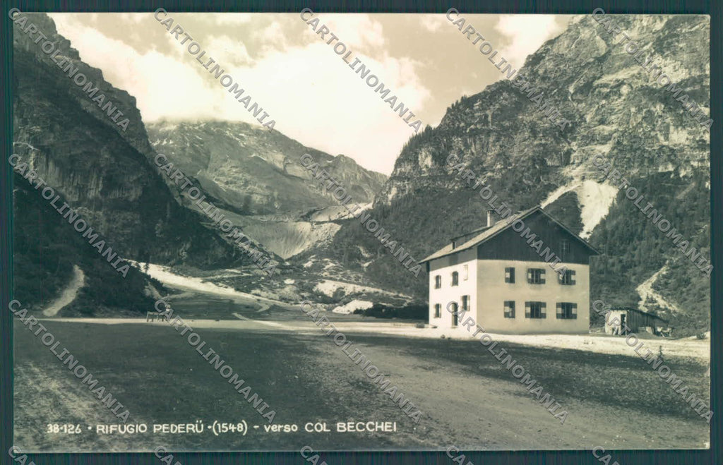 Bolzano Marebbe Rifugio Pederu Col Becchei STRAPPINO Foto cartolina ZC4141 – fronte