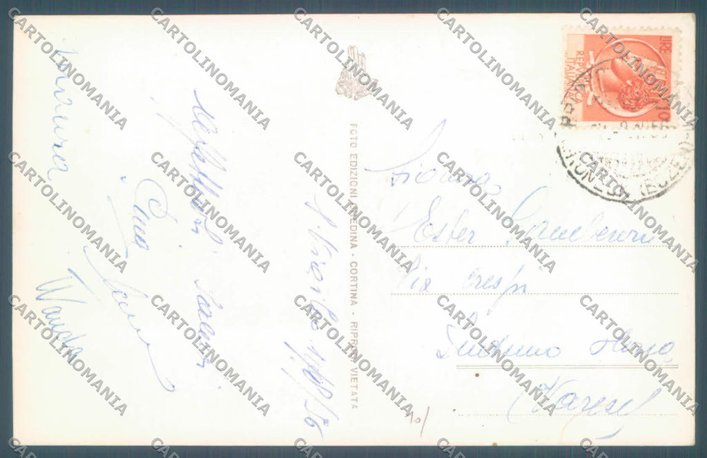 Bolzano Marebbe Rifugio Pederu Col Becchei STRAPPINO Foto cartolina ZC4141 – retro