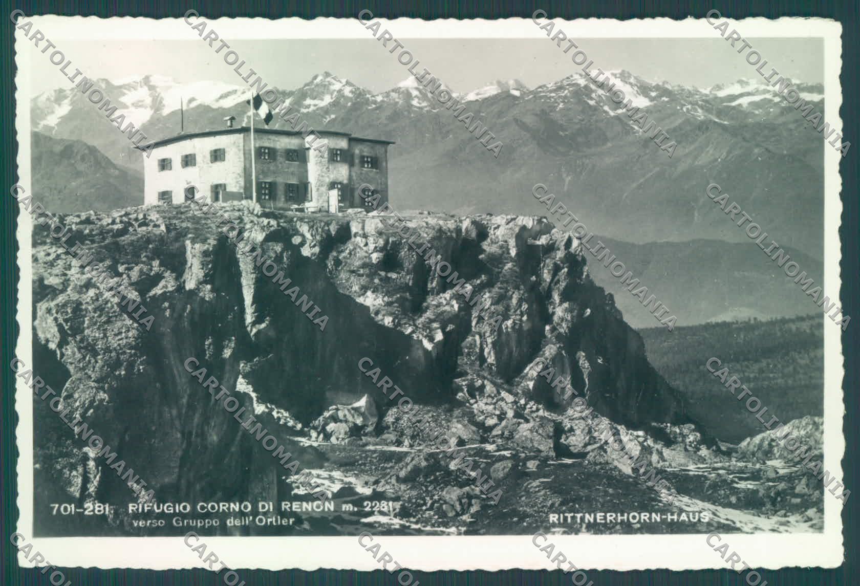 Bolzano Renon Rifugio Corno di Renon Gruppo Ortler Foto cartolina ZC4160 – fronte