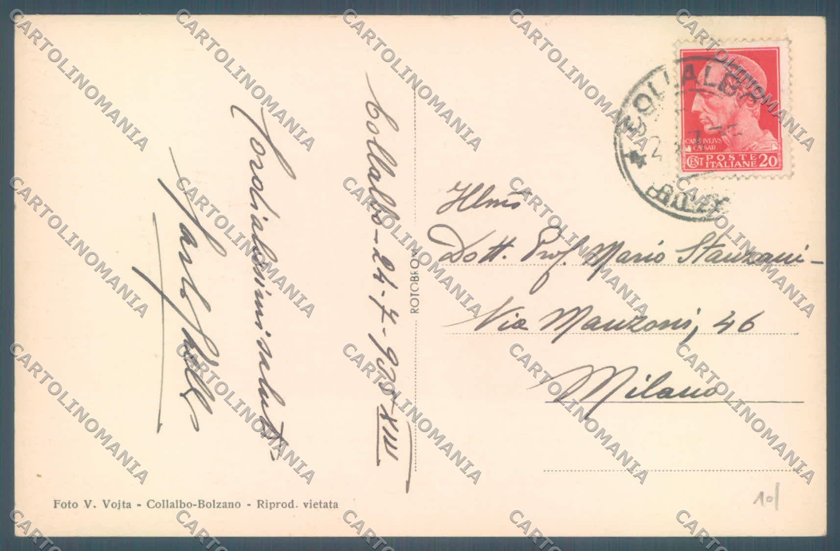 Bolzano Val di Fassa Catinaccio Foto cartolina ZC4182 – retro