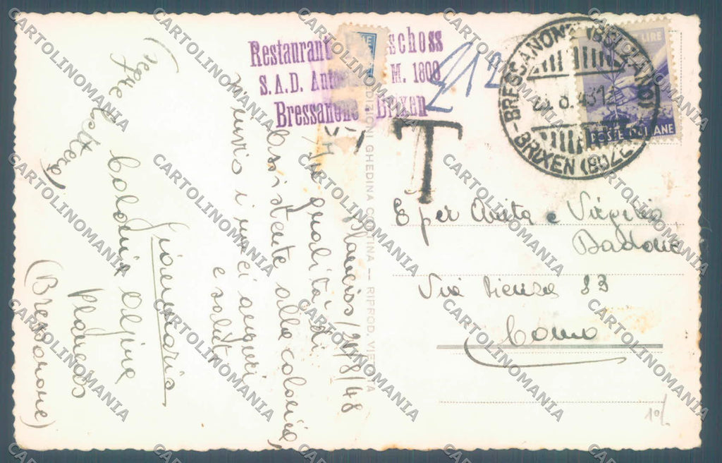 Bolzano Bressanone Colonia Plancios Sass de Putia Covelli Foto cartolina ZC4213 – retro