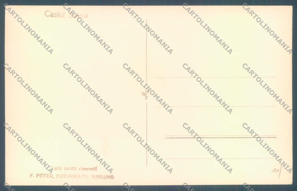 Bolzano Merano Castel Scena Foto cartolina ZC4218 – retro