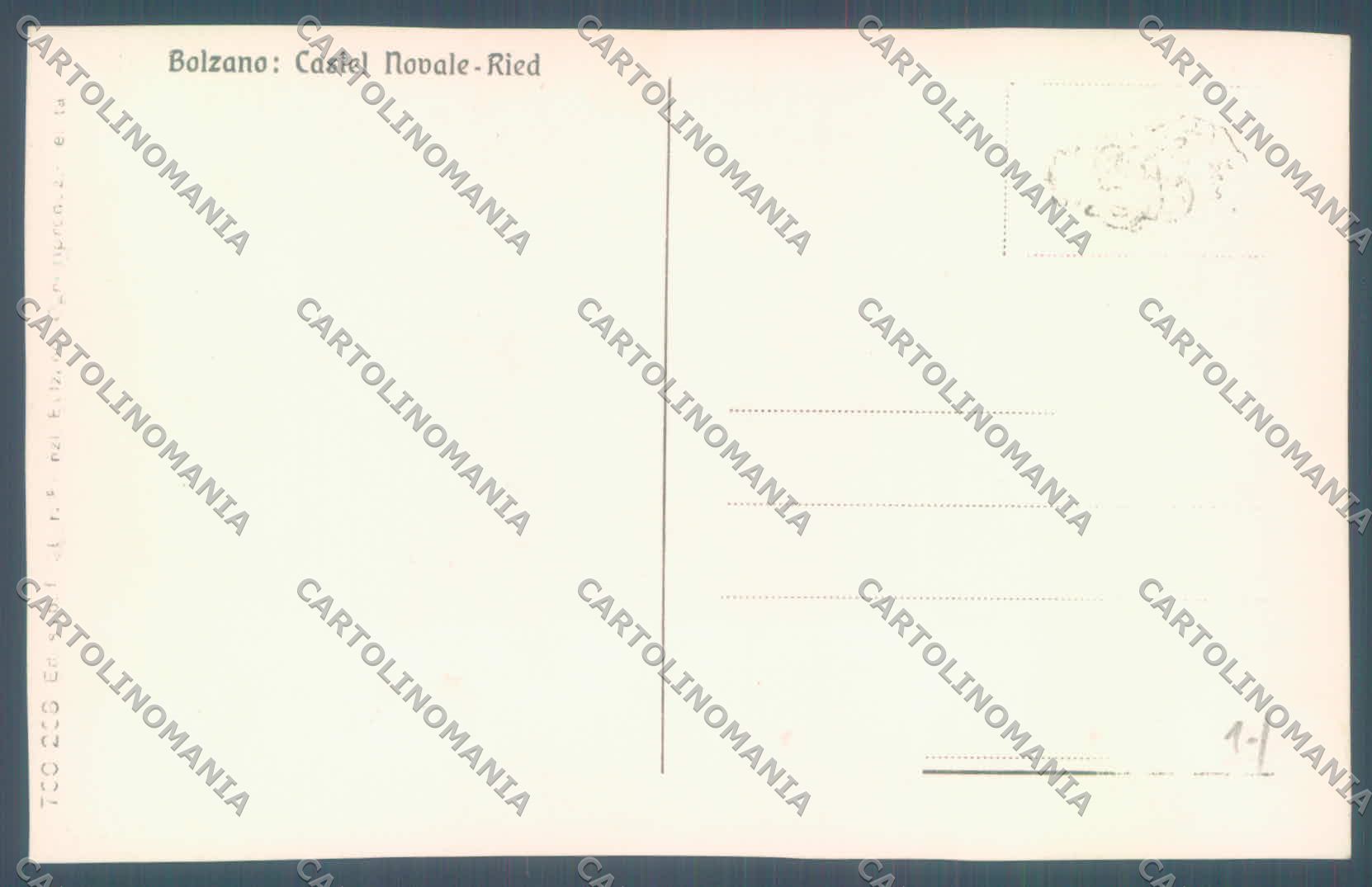 Bolzano Renon Castel Novale Foto cartolina ZC4222 – retro