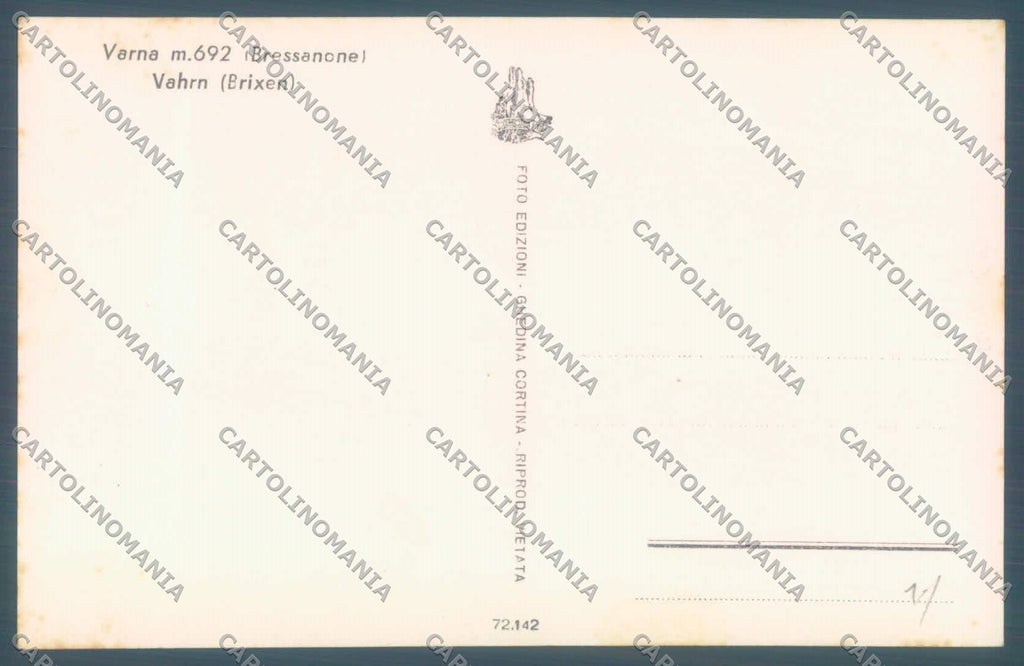 Bolzano Bressanone Varna Foto cartolina ZC4226 – retro