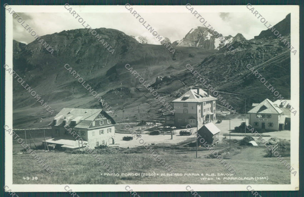 Trento Canazei Passo Pordoi Alberghi Maria Savoia Cai Foto cartolina ZC4238 – fronte