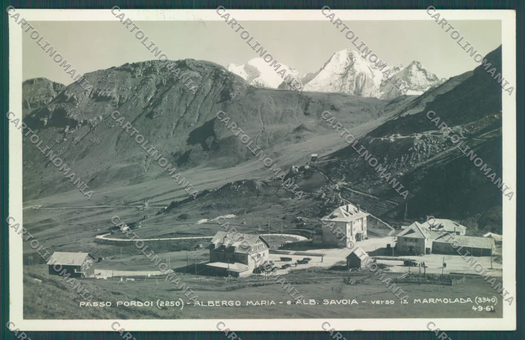 Trento Canazei Passo Pordoi Alberghi Maria e Savoia Foto cartolina ZC4239 – fronte