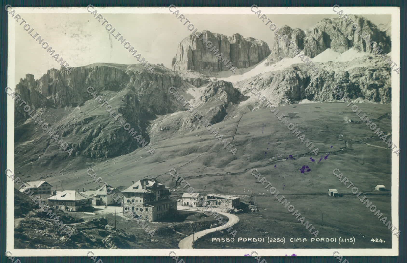 Trento Canazei Passo Pordoi Cima Pordoi Foto cartolina ZC4244 – fronte