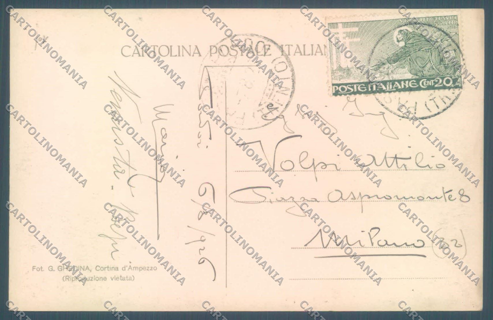 Trento Canazei Passo Pordoi Cima Pordoi Foto cartolina ZC4245 – retro