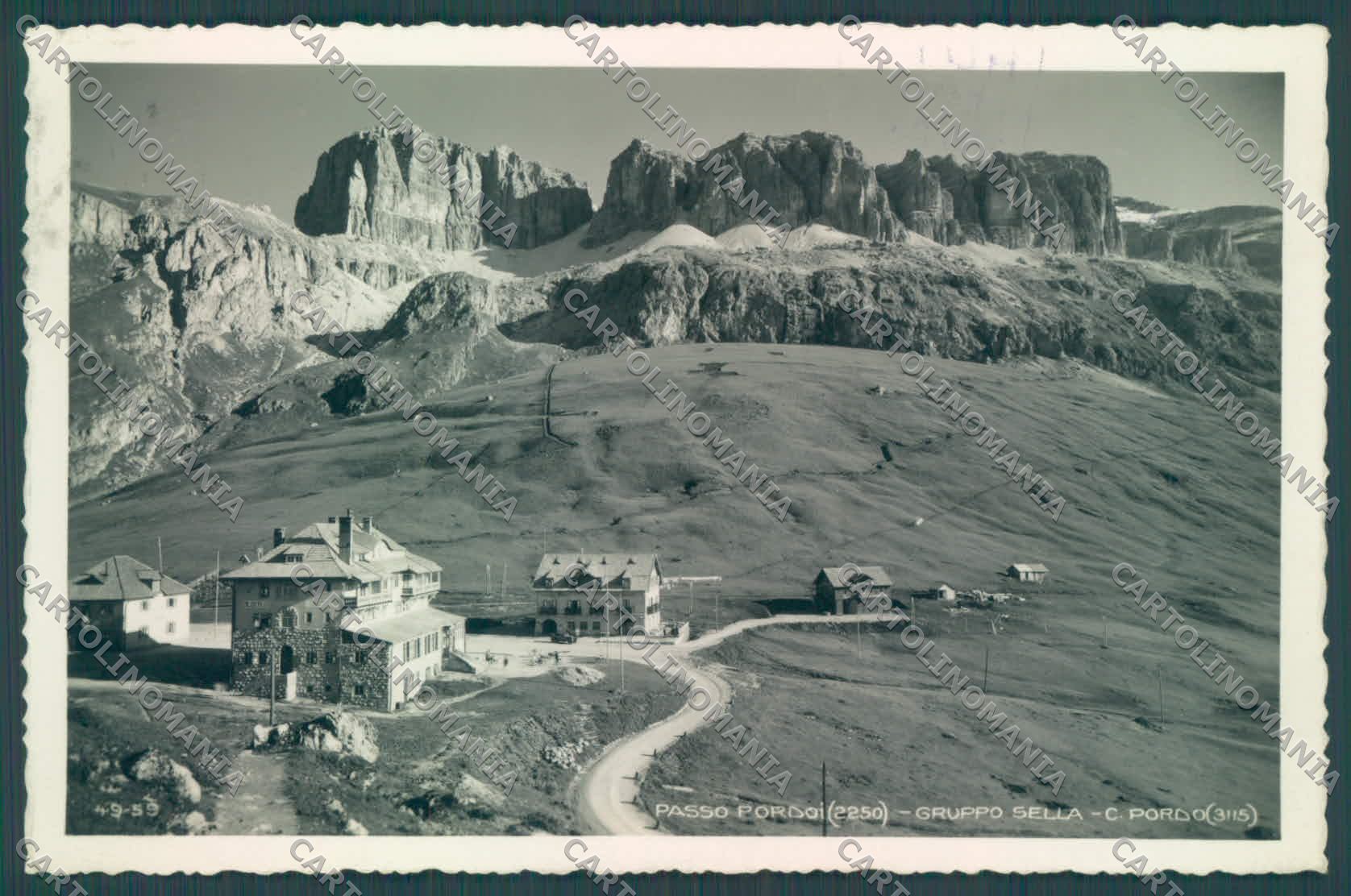 Trento Canazei Passo Pordoi Gruppo Sella Foto cartolina ZC4247 – fronte
