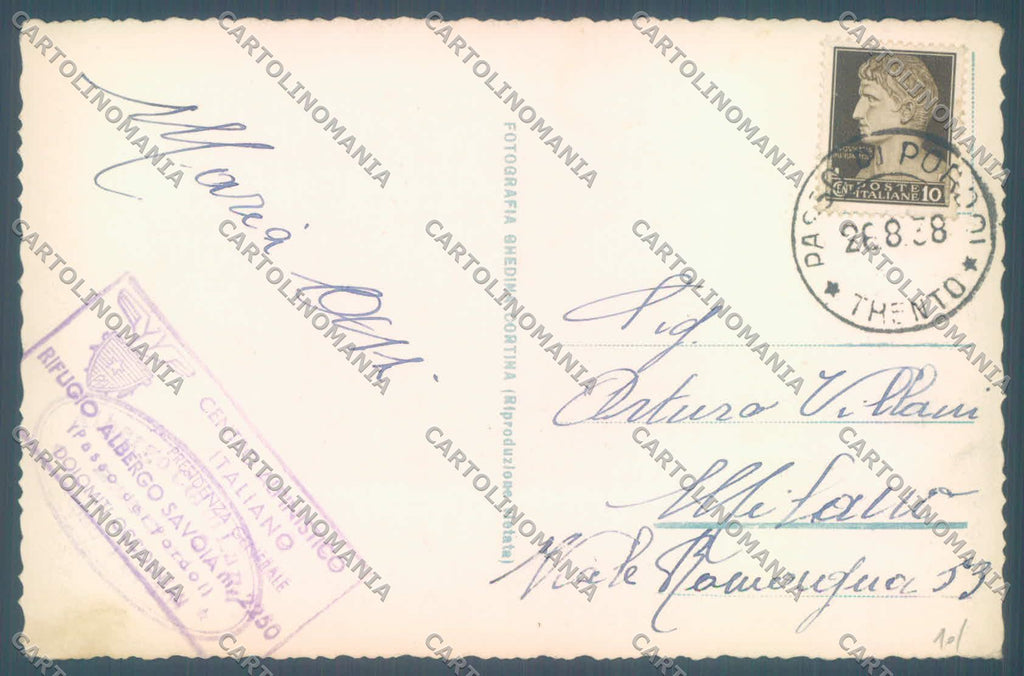 Trento Canazei Passo Pordoi Marmolada Cai Foto cartolina ZC4248 – retro