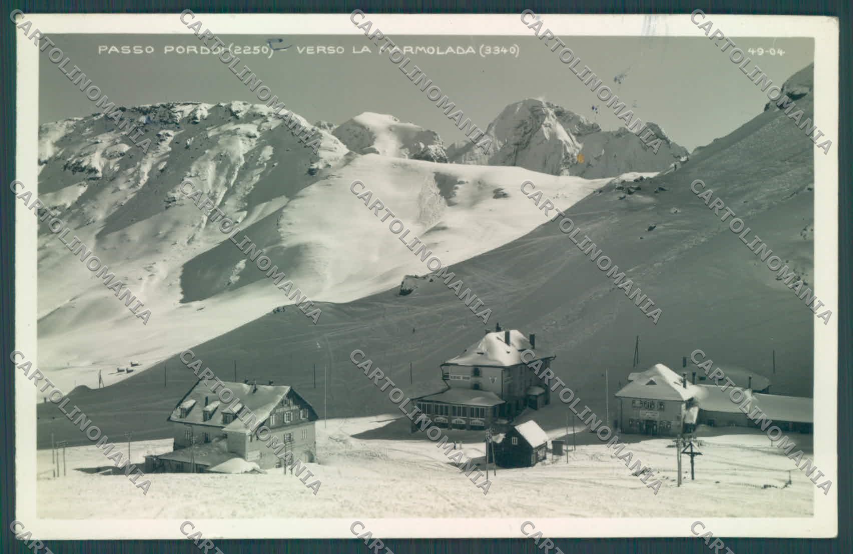 Trento Canazei Passo Pordoi Marmolada Nevicata Cai Foto cartolina ZC4249 – fronte