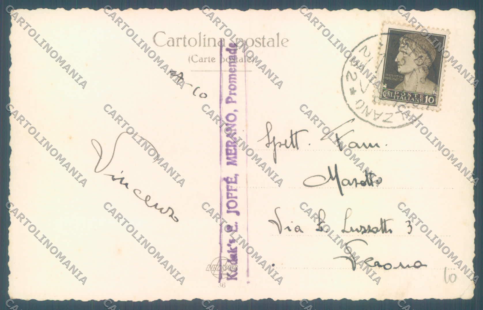 Bolzano Merano PIEGHINA Foto cartolina ZC4252 – retro