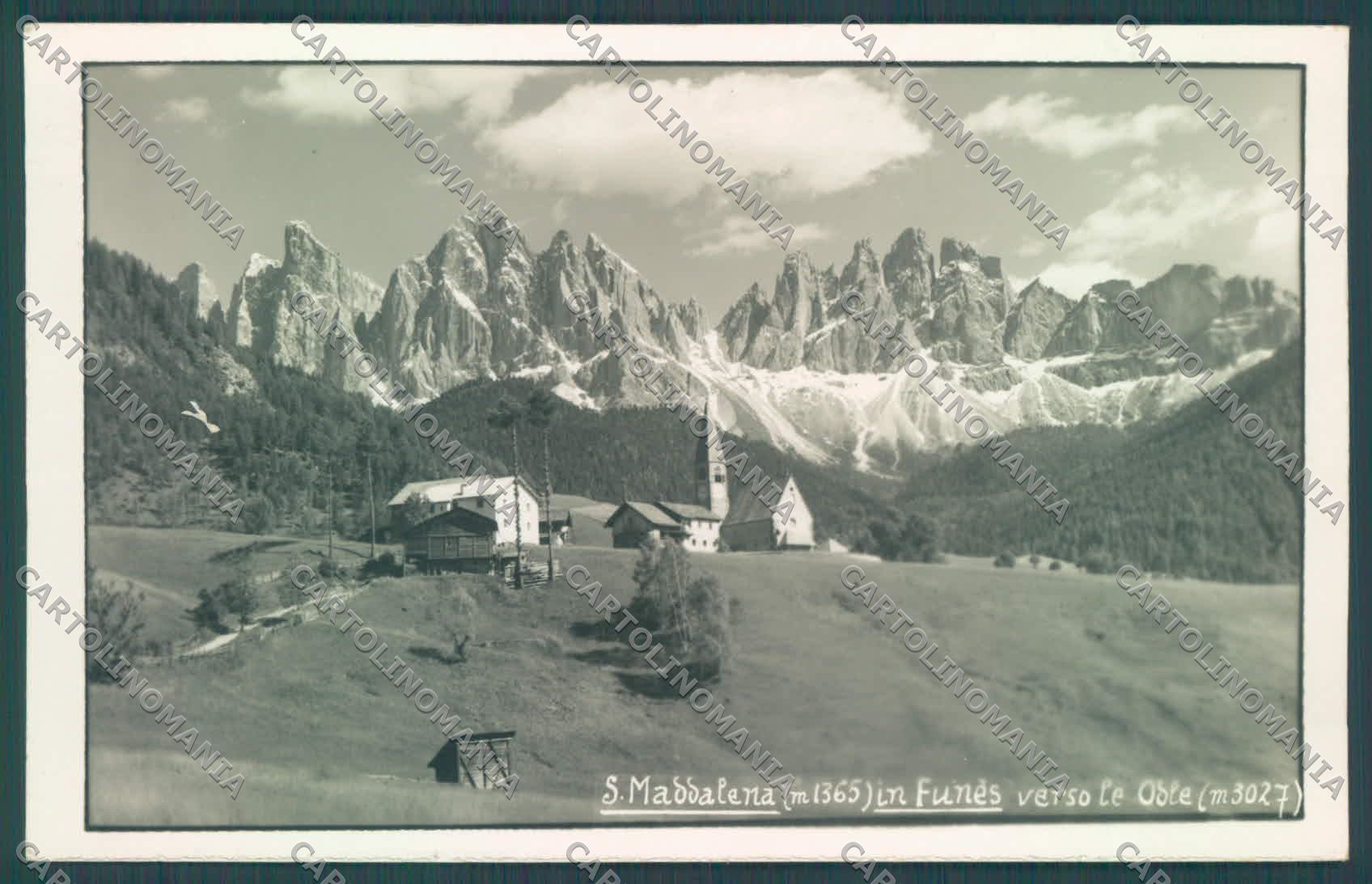 Bolzano Funes Santa Maddalena di Foto cartolina ZC4275 – fronte