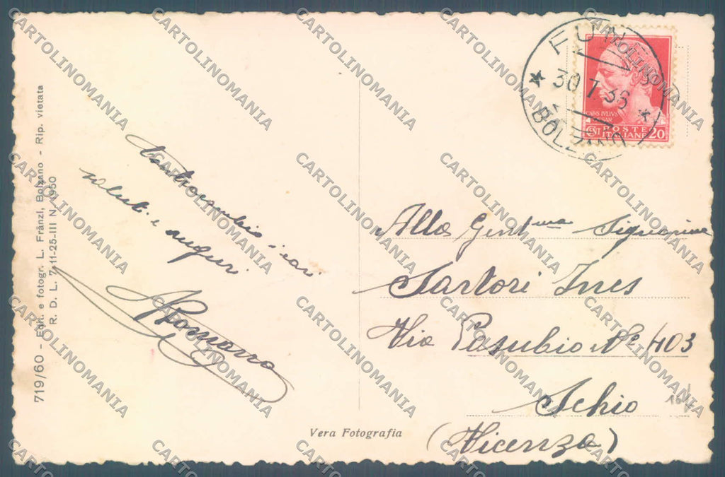 Bolzano Funes San Pietro di PIEGHINE Foto cartolina ZC4276 – retro