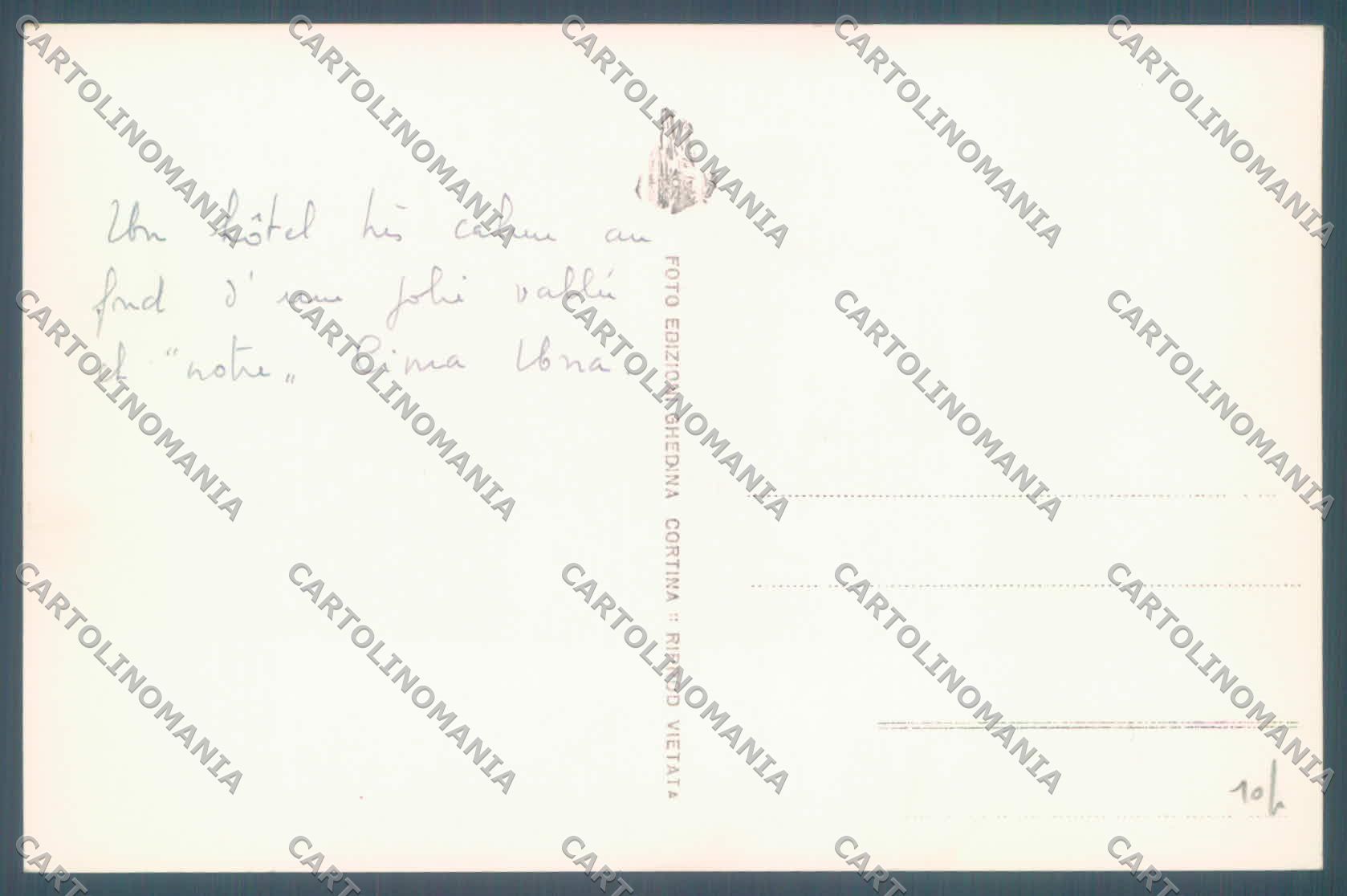 Bolzano Sesto Hotel Dolomiti Val Fiscalina Foto cartolina ZC4280 – retro