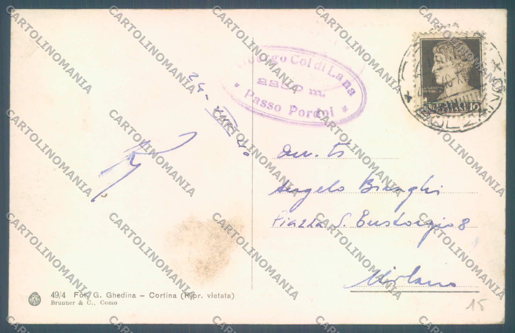 Trento Canazei Passo Pordoi Marmolada cartolina ZC4310 – retro