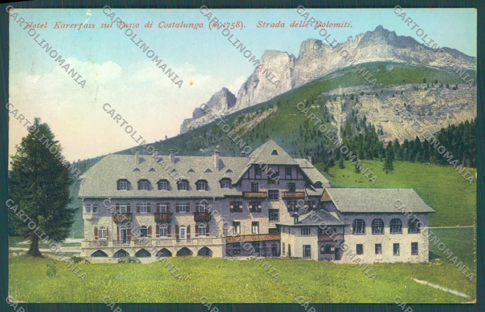Trento Passo di Costalunga Hotel Karerpass cartolina ZC4316 – fronte