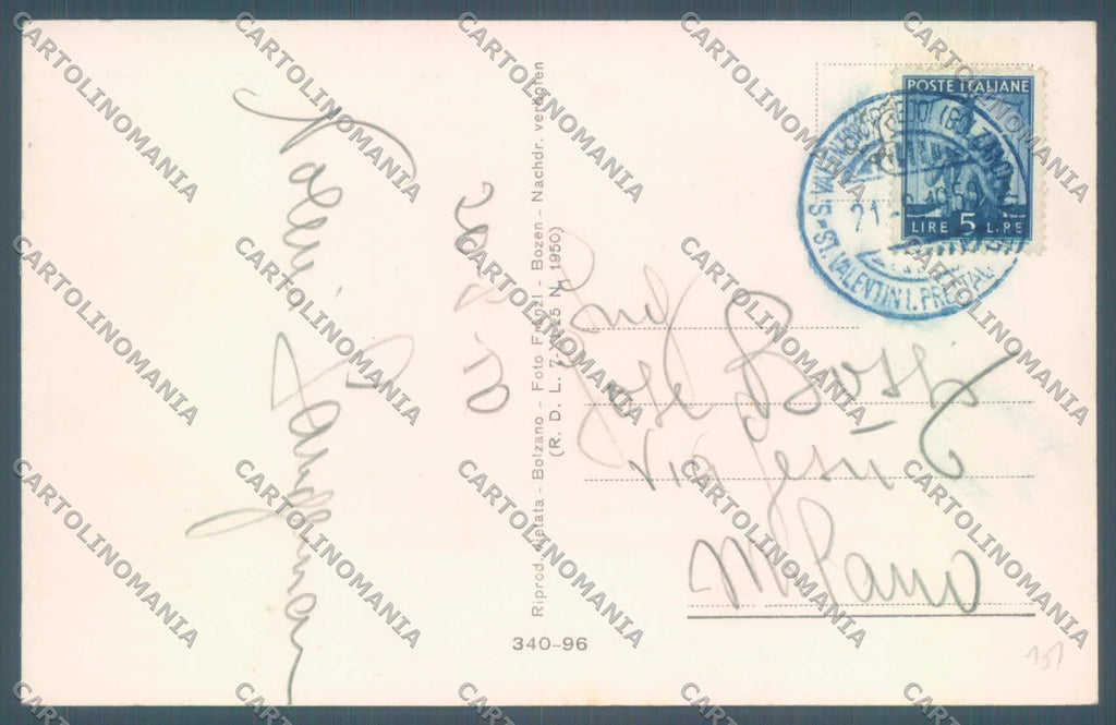 Bolzano Predoi Casere Albergo di Valle Aurina cartolina ZC4322 – retro