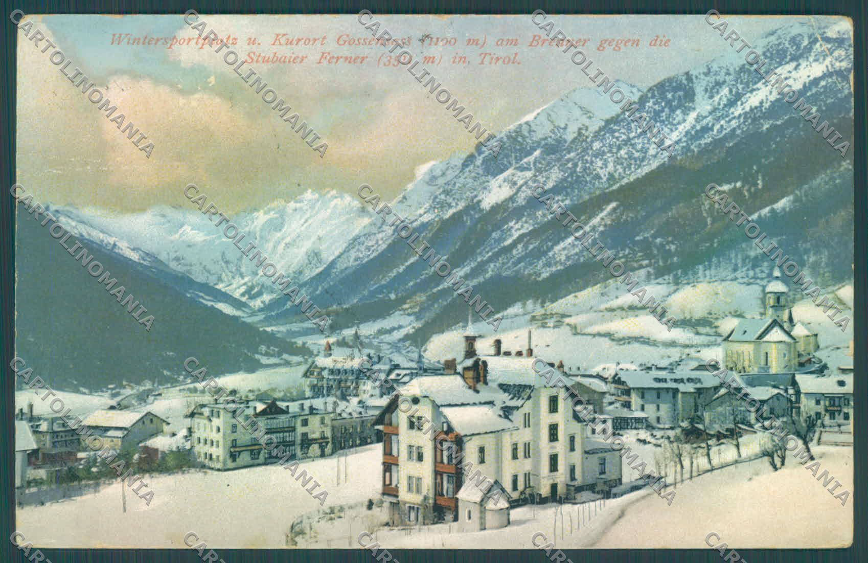 Bolzano Colle Isarco Wintersportplaz Nevicata ABRASA PIEGHINA cartolina ZC4329 – fronte