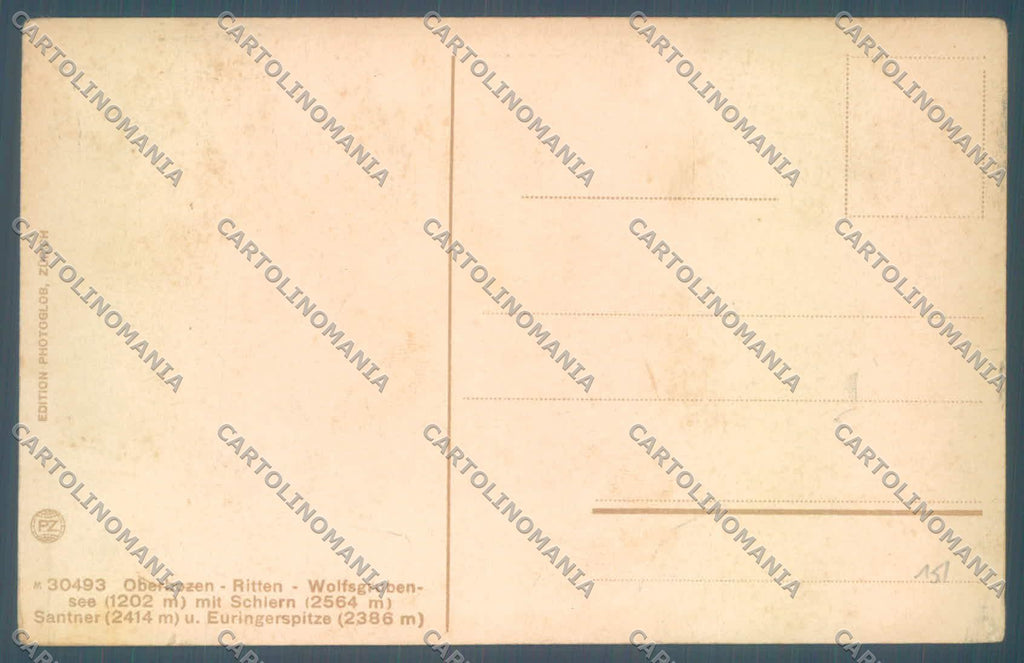 Bolzano Renon Soprabolzano Lago di Costalovara cartolina ZC4333 – retro