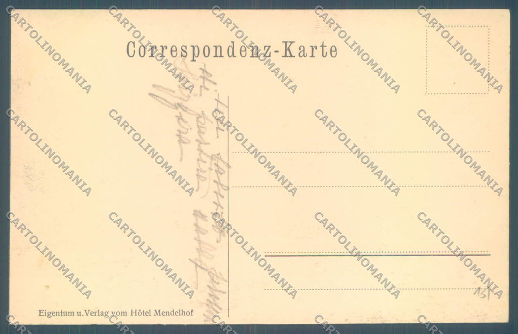Trento La Mendola cartolina ZC4335 – retro