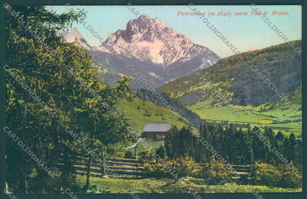 Bolzano Braies Pietrasecca Val di Braies cartolina ZC4340 – fronte