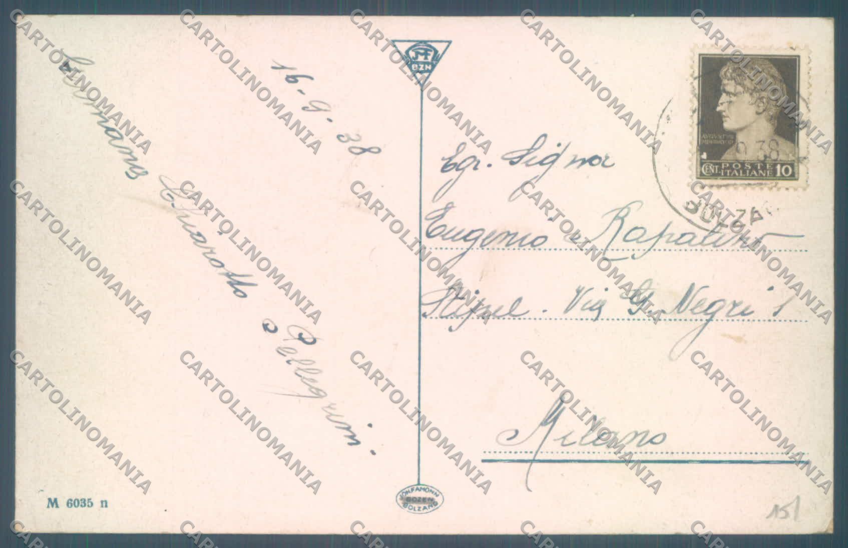 Bolzano Braies Pietrasecca Val di Braies cartolina ZC4340 – retro