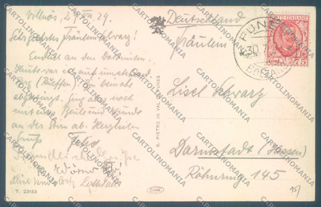 Bolzano Funes cartolina ZC4342 – retro