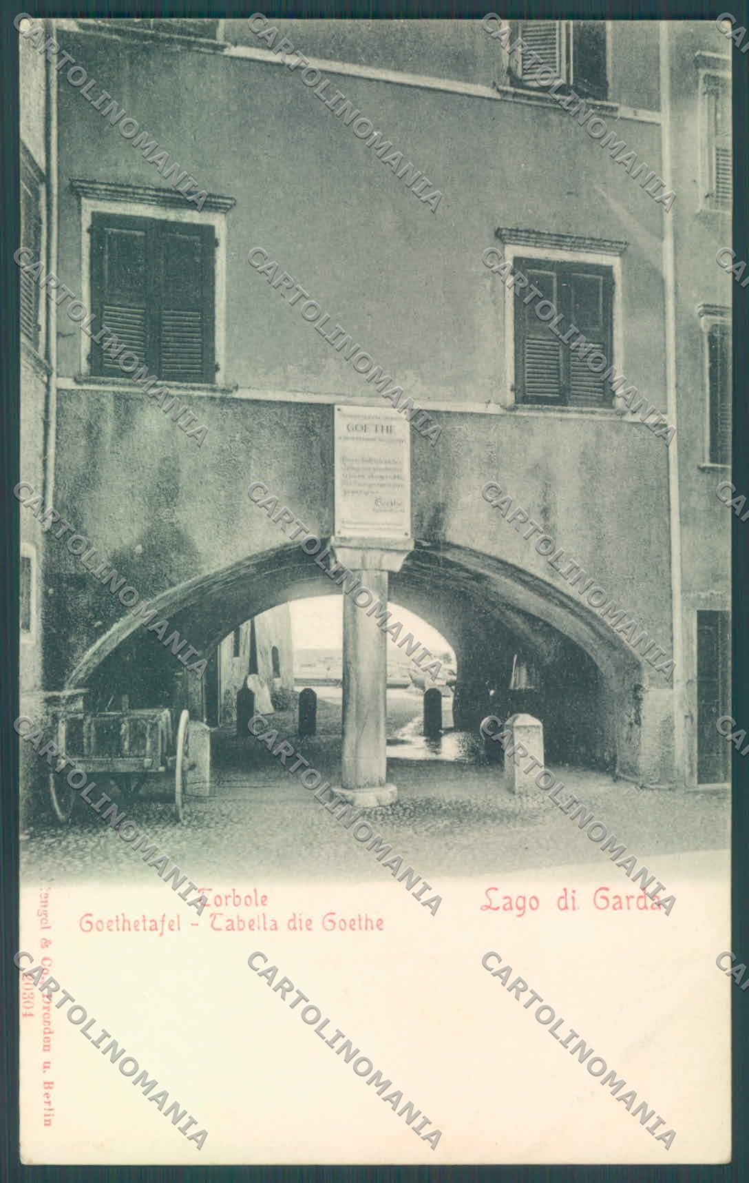 Trento Torbole Goethe Lago di Garda cartolina ZC4349 – fronte