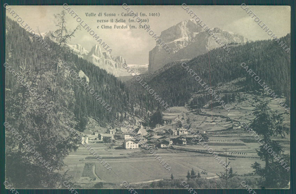 Trento Canazei Valle di Fassa Sella Cima Pordoi cartolina ZC4378 – fronte