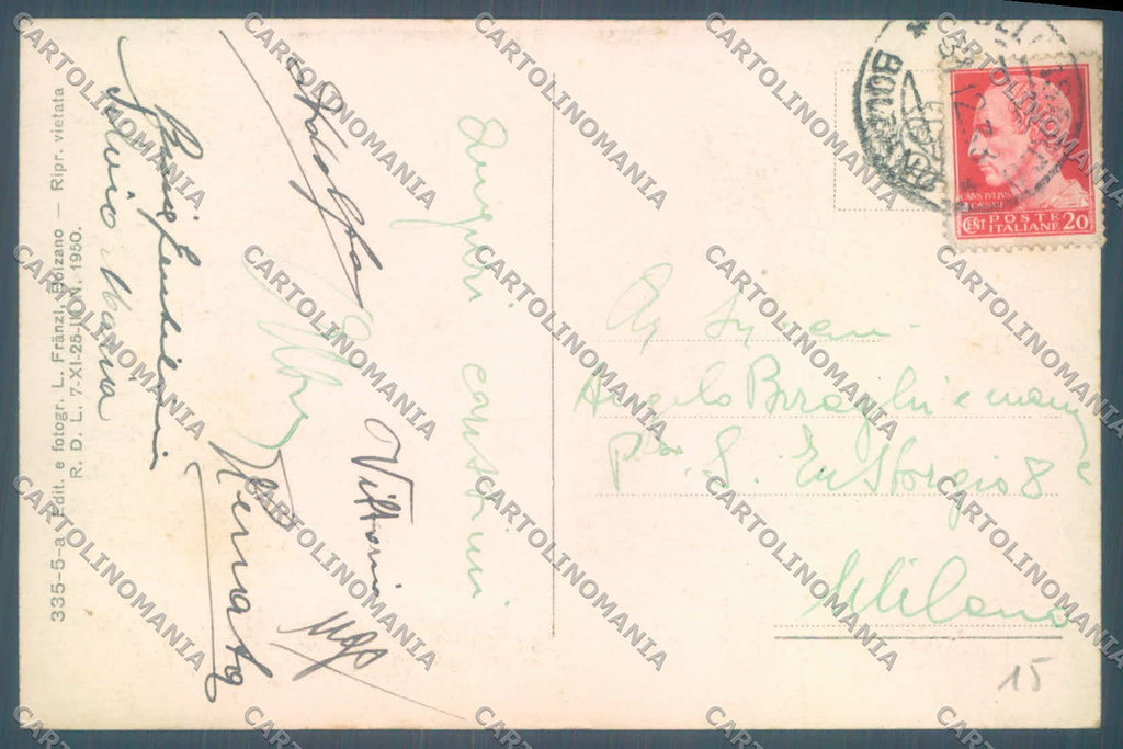 Bolzano Brennero Colle Isarco Nevicata cartolina ZC4381 – retro