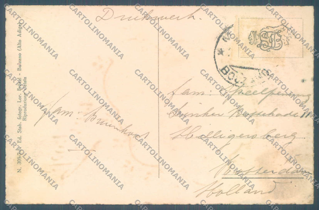 Bolzano Merano Teleferica San Vigilio Col di Lana cartolina ZC4384 – retro