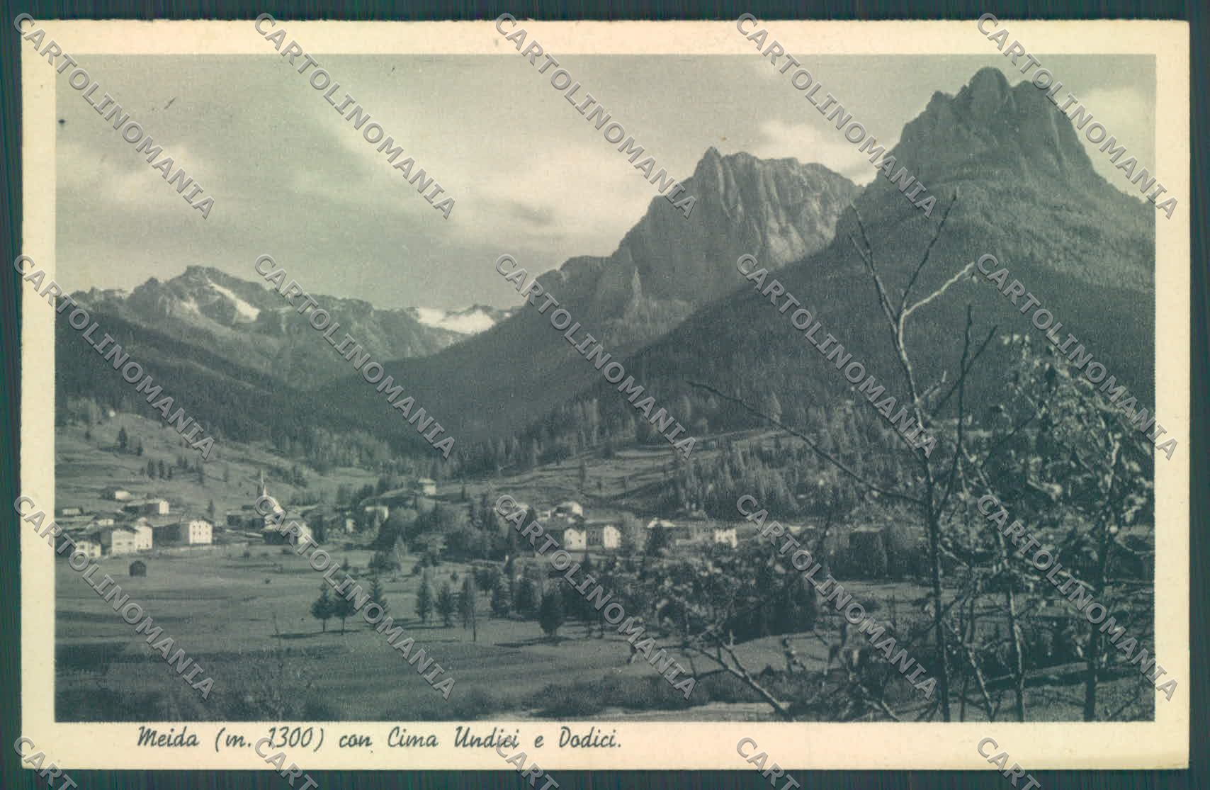 Trento Pozza di Fassa Meida Cima Undici e Dodici PIEGA cartolina ZC4390 – fronte