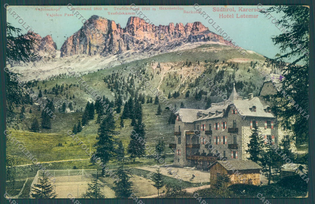Bolzano Nova Levante Carezza Hotel latemar cartolina ZC4438 – fronte