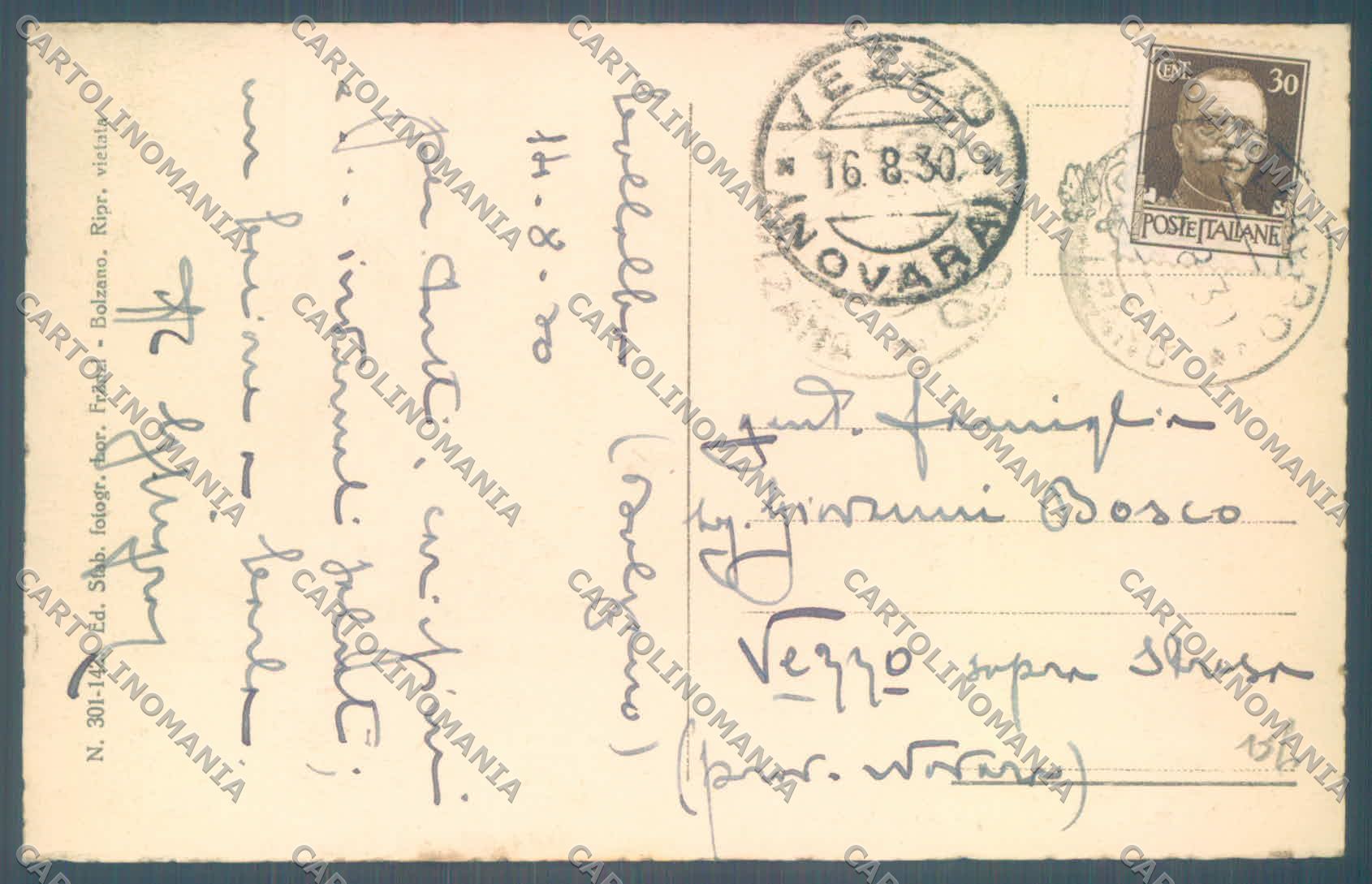 Bolzano Renon Collalbo cartolina ZC4458 – retro