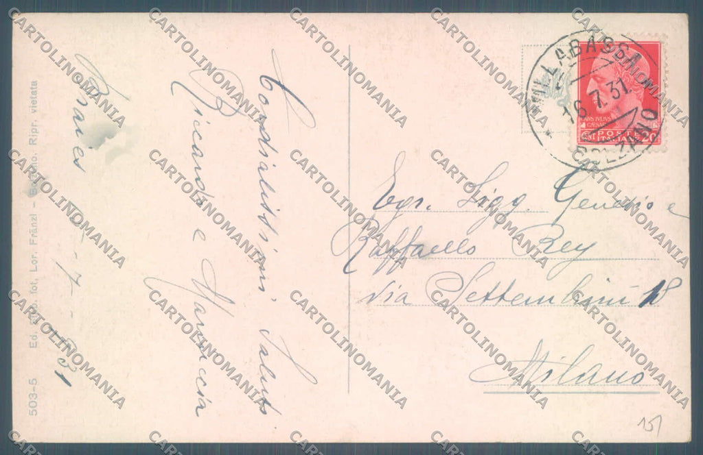 Bolzano Braies Lago di cartolina ZC4466 – retro