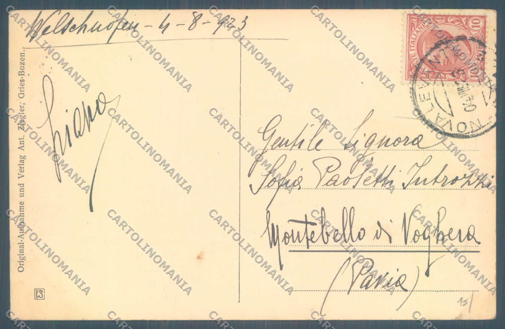 Bolzano Nova Levante Carezza Latemar cartolina ZC4483 – retro