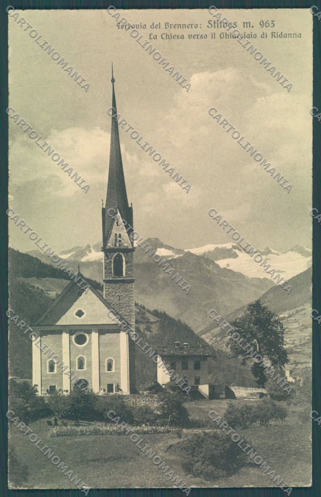 Bolzano Campo di Trens Stilves Ghiacciaio Ridanna cartolina ZC4489 – fronte