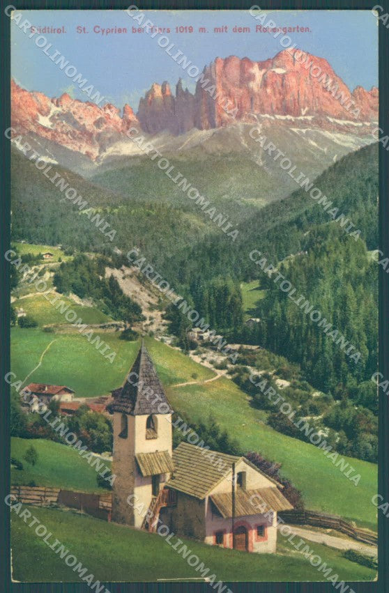 Bolzano Tires San Cipriano Gruppo Catinaccio cartolina ZC4496 – fronte