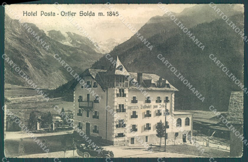 Bolzano Stelvio Solda Hotel Posta Ortler cartolina ZC4519 – fronte