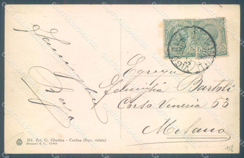 Trento Vigo di Fassa Rifugio Ciampedie Catinaccio cartolina ZC4529 – retro