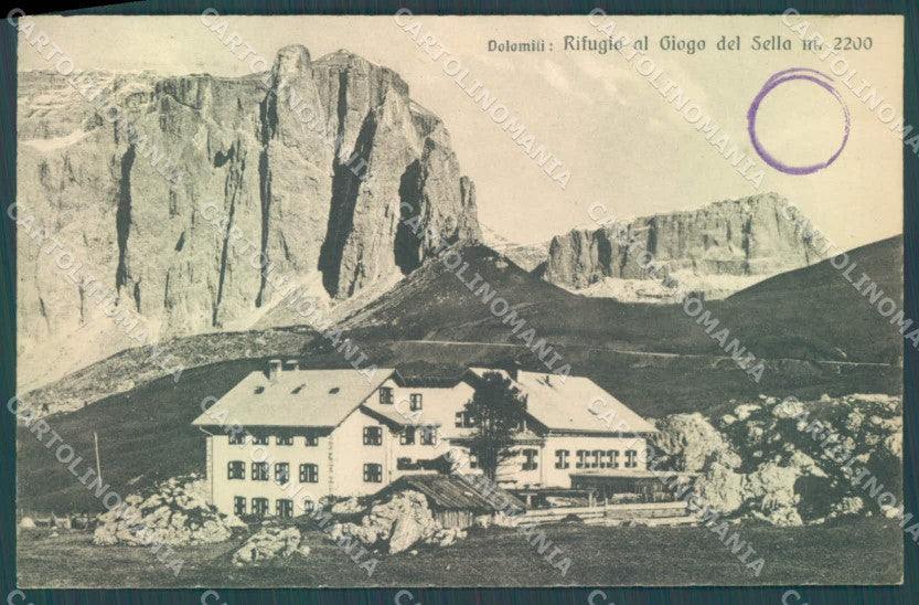 Bolzano Rifugio al Giogo del Sella cartolina ZC4539 – fronte